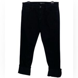 NEW! Joe's Jeans Kimora Cuff Crop Ankle Black Denim Women’s Jeans Size 28